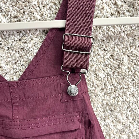Duluth Trading Co Overalls Women’s Small Burgundy Maroon Heirloom Gardening Bib - Picture 4 of 7